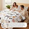 Farm Animal Junior Duvet Cover Set With 1 Pillowcase Cute Cow Horse Print Bedding Set For Kids Boys Girls Bedroom