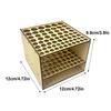 67 Holes Paintbrush Holder Stand Wooden Paint Brush Stand Desk Organizer Wall Mounted Makeup Brush Shelf For Painting Supplies