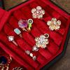 Gothic Jewelry Box PU Coffin Multi-Compartment Organizer Case for Earring Necklace Ring Storage Halloween Gifts for Women