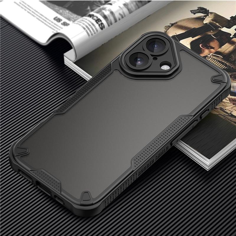 For iPhone 16 Case iPhone 16e 16 Cover TPU Border Durable Matte Bumper Protective Phone Cases For iPhone 16 Pro Max Plus Funda