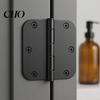 Rotatable Door Hinge 1/5Pcs Rounded Matte Black Hinges Flat Iron Bifold Residential Standard Bedroom Indoor House Hardware Essentials Accessories