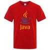 Summer Mens Tshirt High Quality 100 Cotton Funny JAVA Design Printing Casual Cool Oneck Tshirt Male Top for Men Hip Hop Tee