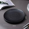 Ceramic Dinner Plate Restaurant Irregular Texture Flat Steak Dessert Plates Pasta Home Solid Color Tableware