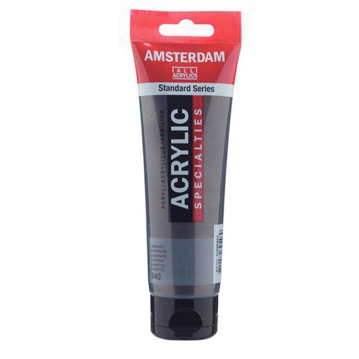 Peinture acrylique - Amsterdam - Acrilico Standard - 120 Ml - Couleur Grafite - Mixte