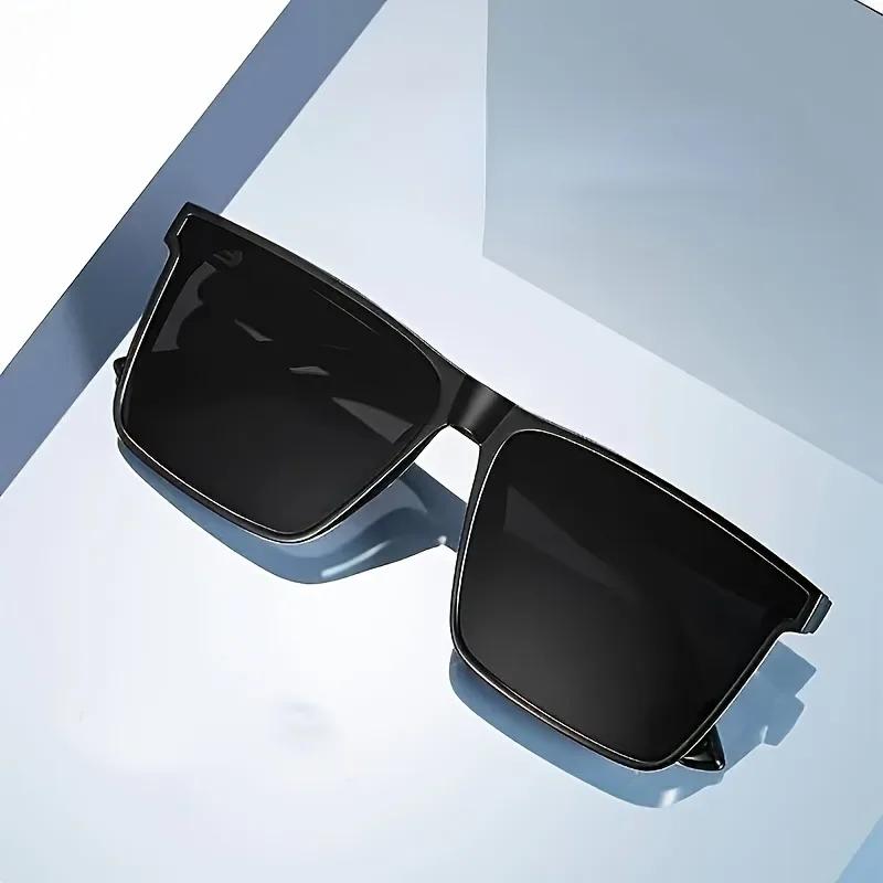 New Square Frame Men's Sunglasses Fashionable Women's Outdoor Travel UV Resistant Glasses Unisex Model Outdoor Beach Eyewear