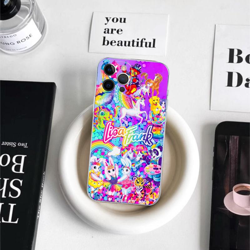 Lisa Frank Art Phone Case For iPhone 16 15 14 11 12 13 Mini Pro XS Max Cover 6 7 8 Plus X Funda Shell