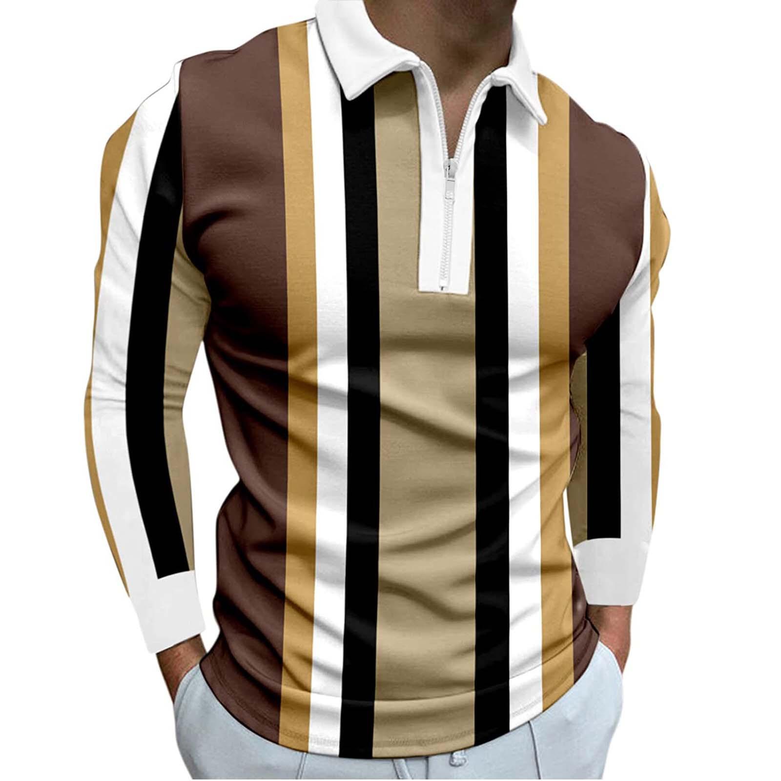 

Мужская повседневная свободная спортивная рубашка с лацканами и длинным рукавом с принтом XL оранжевый