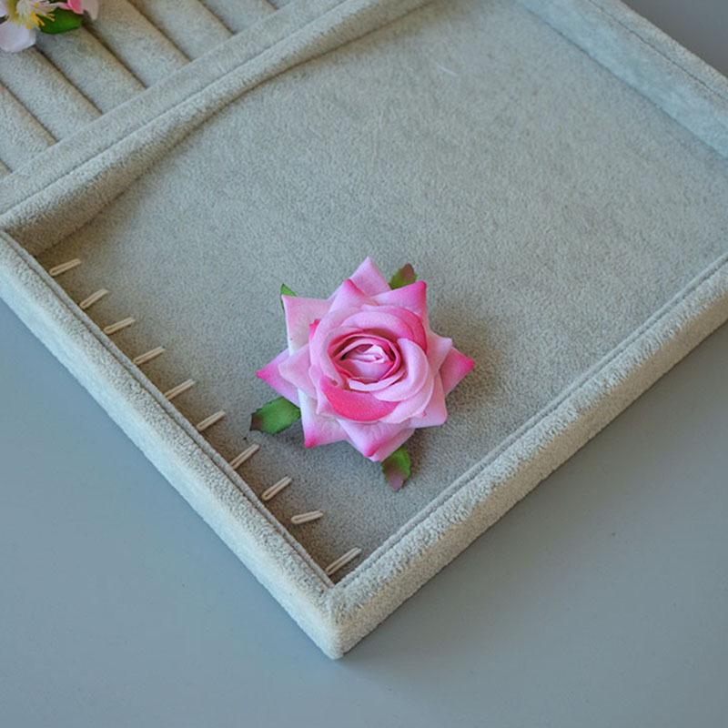 Barrette latérale rose rouge vintage pour spectacles de danse