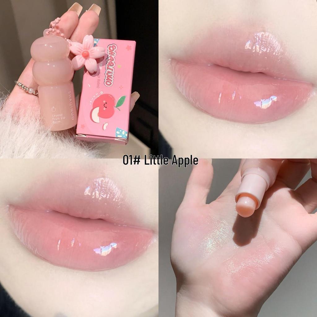 SHAQINUO Crystal Fruit Moisturizing Lipstick - Hydrates, Fades Lip Lines, and Prevents Dryness.