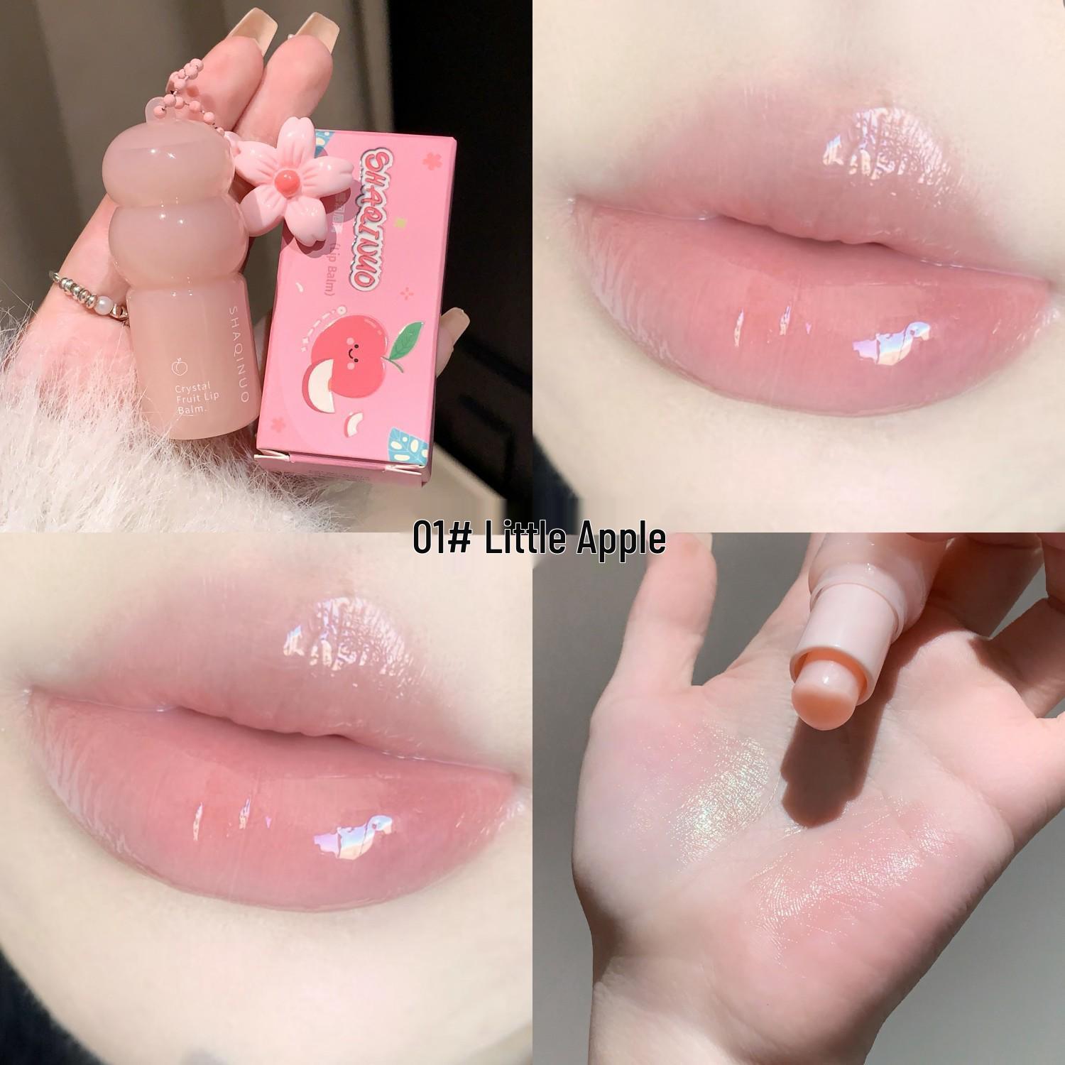 SHAQINUO Crystal Fruit Moisturizing Lipstick - Hydrates, Fades Lip Lines, and Prevents Dryness.