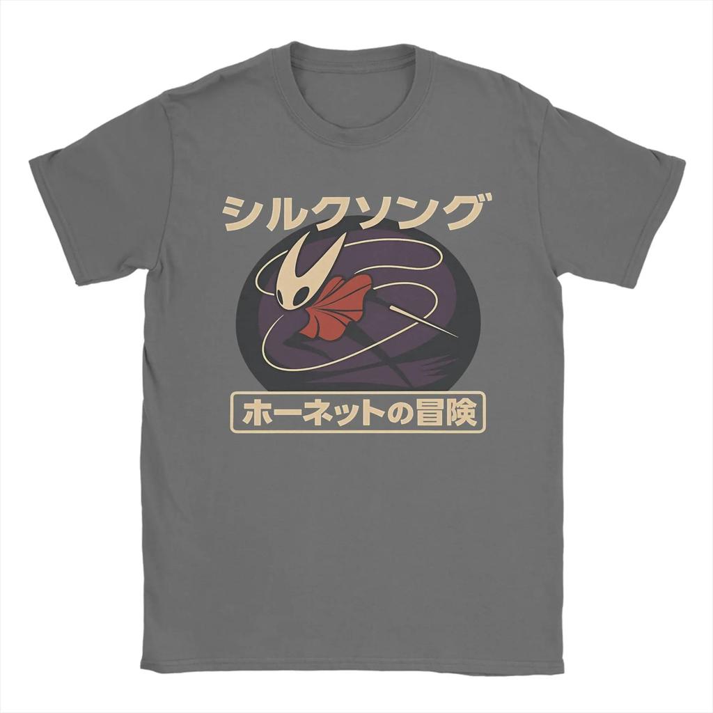 Harajuku T Shirt Summer Japanese Silk Song Novelty T-Shirts Hollow Knight Cotton Tee Adult Hot Sale Short Sleeve Top Tees soft