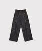 Maineoseu Slash Seam Twist Cargo Jeans(Persimmon Tangy Dyed) - Dust Indigo