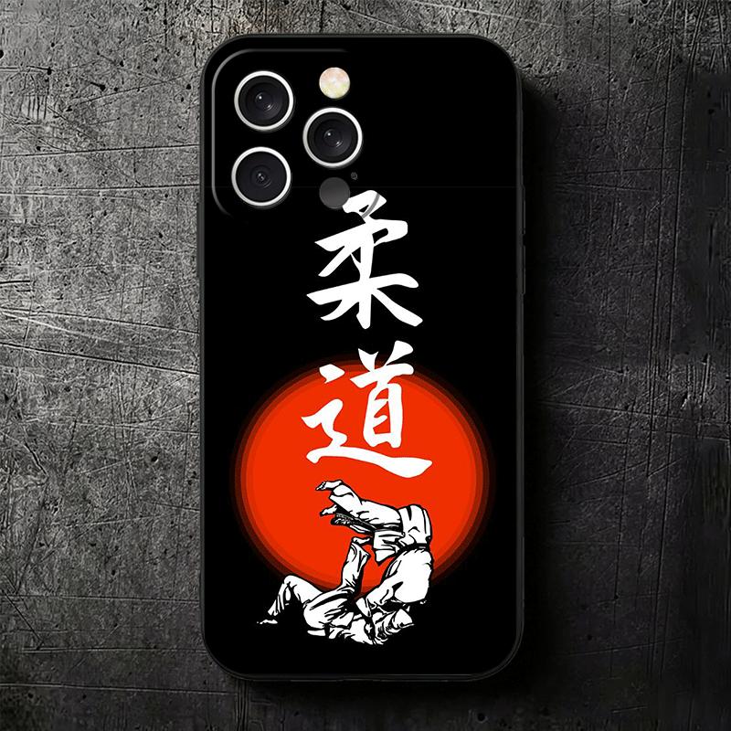 Judo Jiu Jitsu BJJ Brazilian Soft Phone Case for iPhone 16 16E 17 Air 15 Pro Max 14 Plus 13 Mini 11 12 7 Black Cover Back Shell