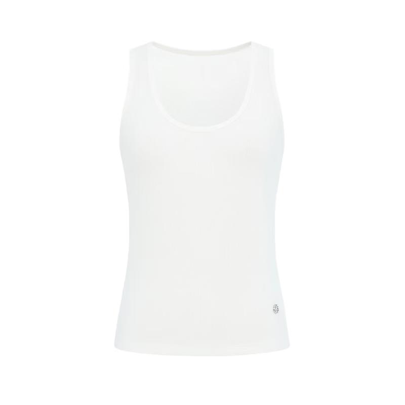 MO&Co. U-Neck Ribbed Lightweight Vest