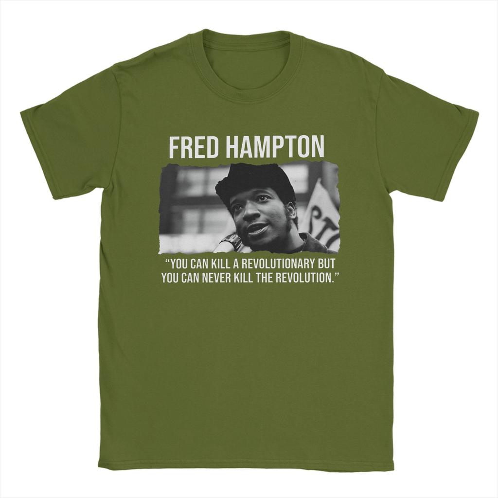 Fred Hampton Black History TShirt Summer Novelty T Shirts Unisex Cotton Round Neck Oversize Tees ShortSleeved YK Tshirt