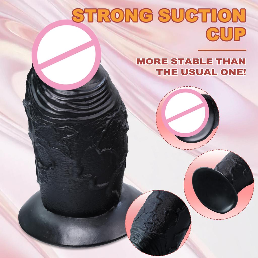 Black Thick Dildo Penis Masturbator Clitoral Stimulation Anal G-spot Stimulation Male Dildos Female Adult Sex Toys Huge Dick 18+