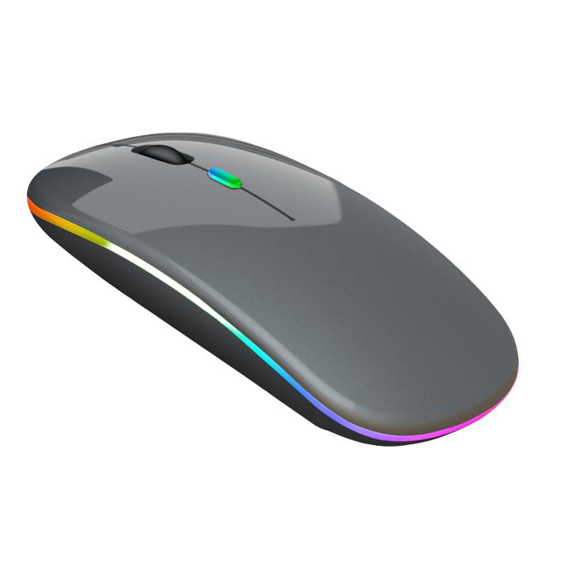 

1 Set Computer Laptop Tablet Pc Macbook Gaming Mouse Rechargeable Bluetooth Wireless Mouse With 2.4Ghz Usb Rgb 1600Dpi Mouse
