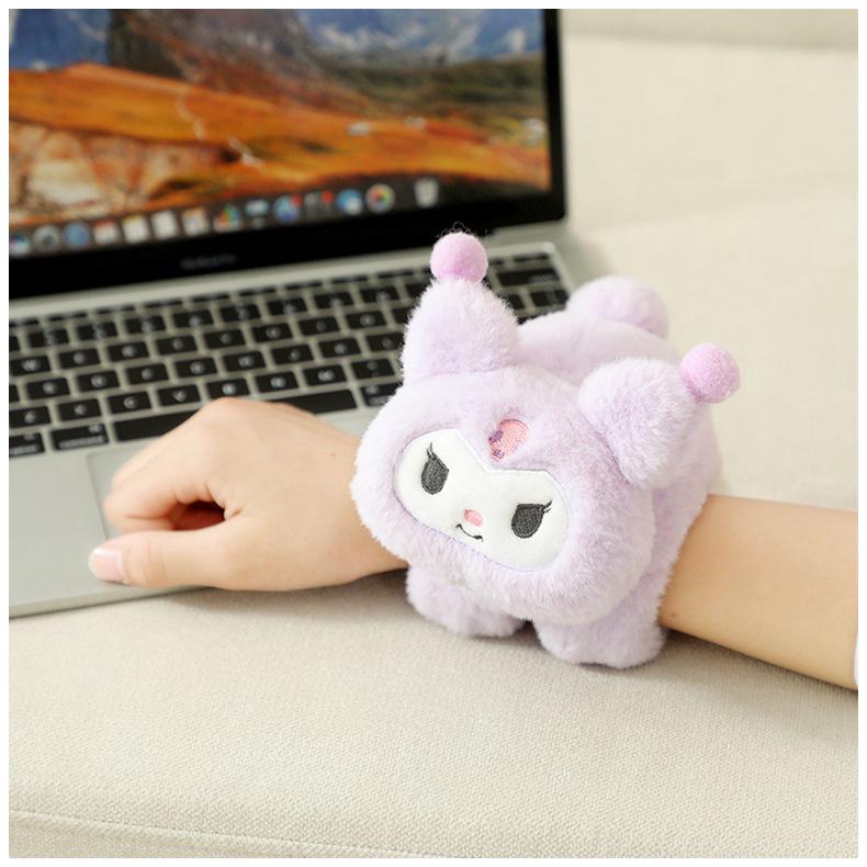 Adorable Japanese Style Cartoon Slap Bracelet & Plush Doll Curtain Holder 