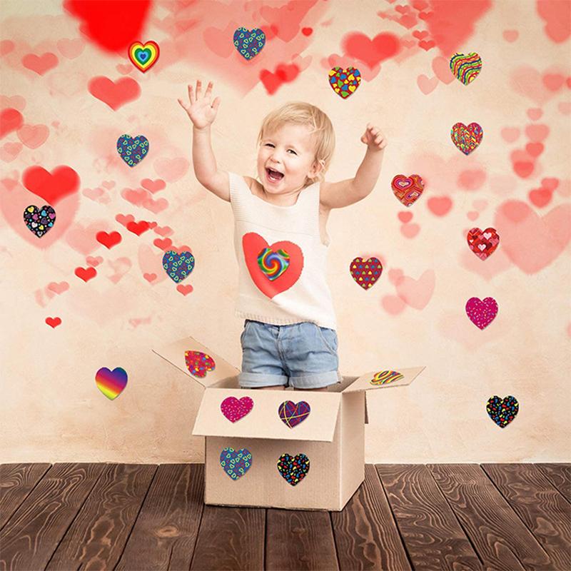 

500 шт./рулон Наклейки с любовью Упаковочная наклейка Наклейка-этикетка на День святого Валентина