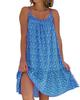 5XL Plus Size Floral Print Strappy Dress, 2023 European & American Style