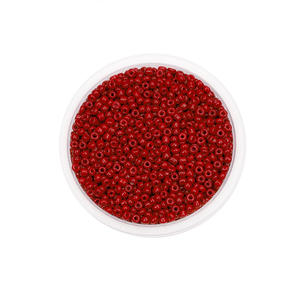 33-Color Solid Glass Beads for DIY Jewelry & Beaded Bracelets