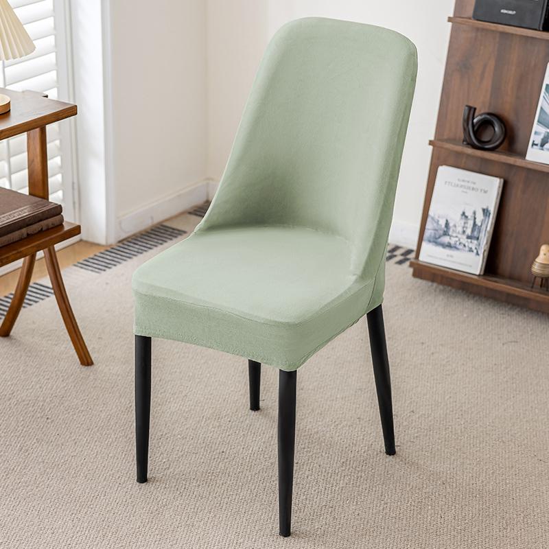 1/2/4Pc Solid Colour Curved Chair Cover Semi-circular Elastic Summer Chair Cover Chair Cushion Set Backrest Cover for Home
