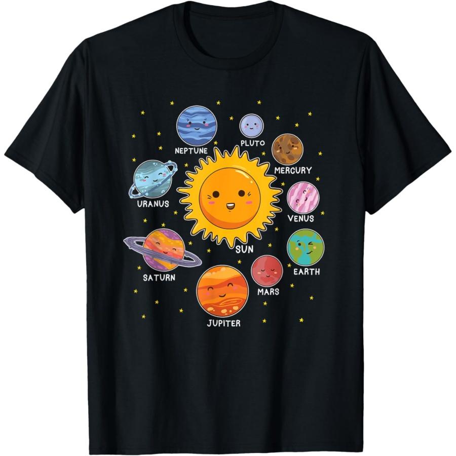 

Solar System Planet Space Planets Boys Girls Adults Toddlers T-Shirt XXXXXL чёрный