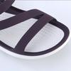 Summer Solid Color Hollow Out Seaside Flat Bottom Casual Women's Breathable Beach Slippers