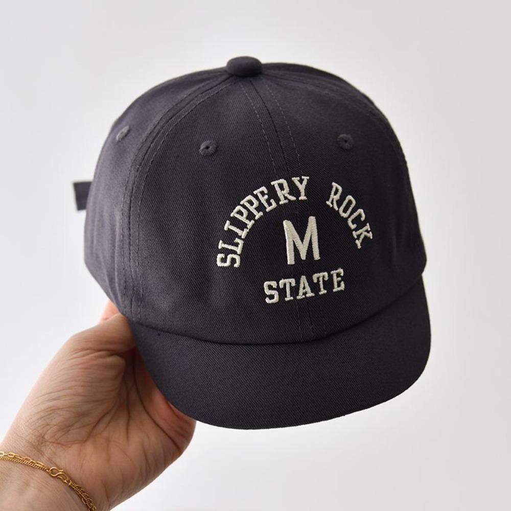 Letter Embroidered Baseball Cap Cotton Baby Cap New Peaked Hat  Toddler Boys Girls