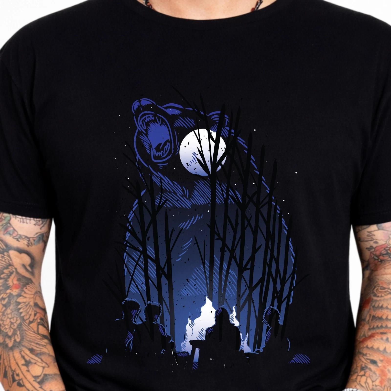 Bear T Shirt Grizzlyest Graphic Tee Wildlife Nature Outdoor Camping Gift L