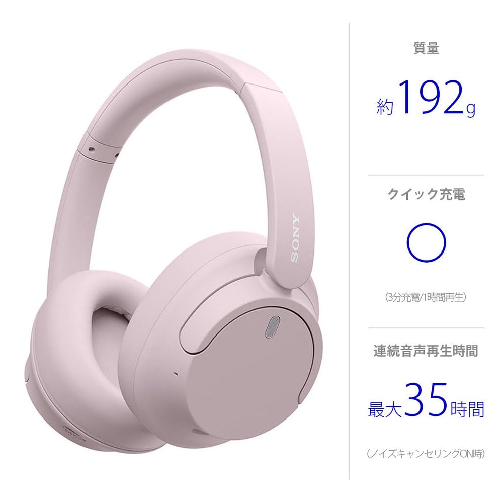 Sony Wireless Noise Cancelling Headphones Features Noise Bluetooth Lightweight Design Ambient Sound 360 Reality Multipoint Fast Up To 35 Hours of