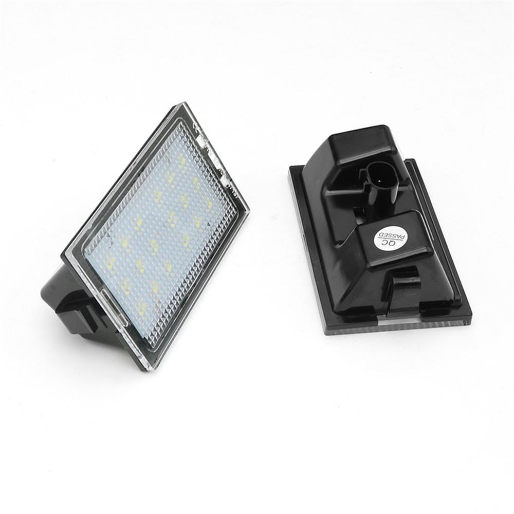 2Pcs LED License Plate Lights - Plug-and-Play For Land Rover Range Rover Sport Discovery 3 4 Freelander 2 License Plate Lights 2