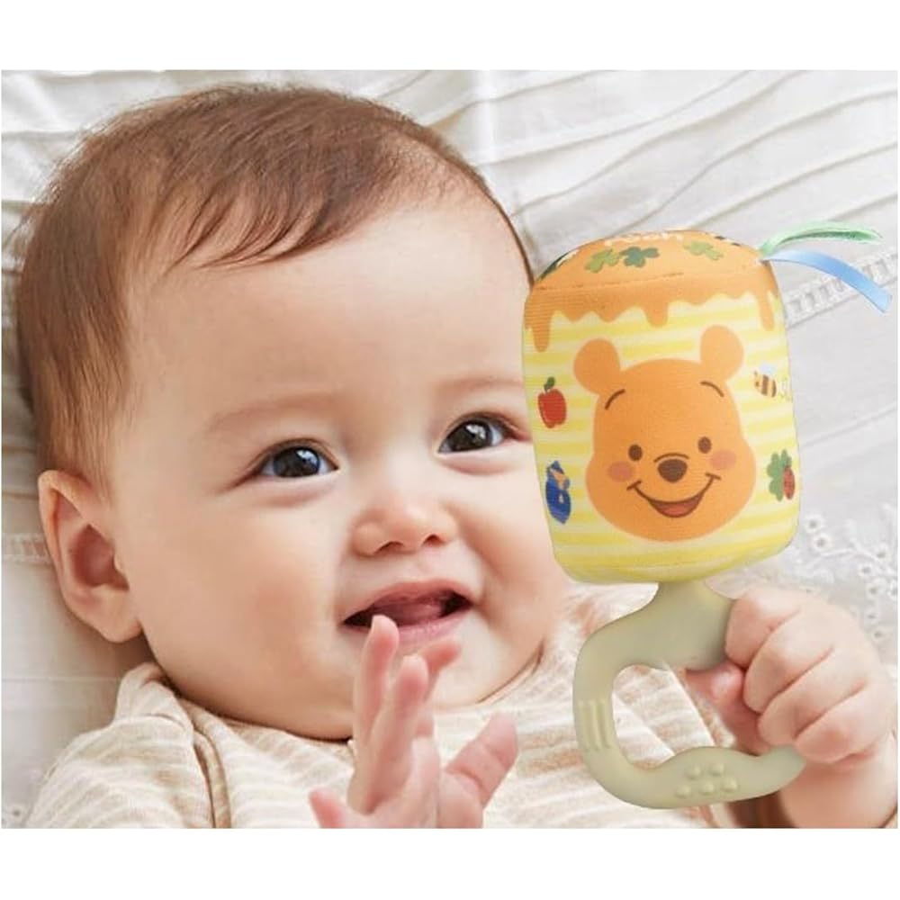 Disney Kamikami Poloron Chime Winnie the Pooh Plush Toy with Sound and Light Features