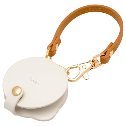 Fieldwork Women's Analog Pocket Watch with Magnifying Glass, 2x Magnification, Strap, Bag Charm, Anipe Parakeet, White, MKK3017-1