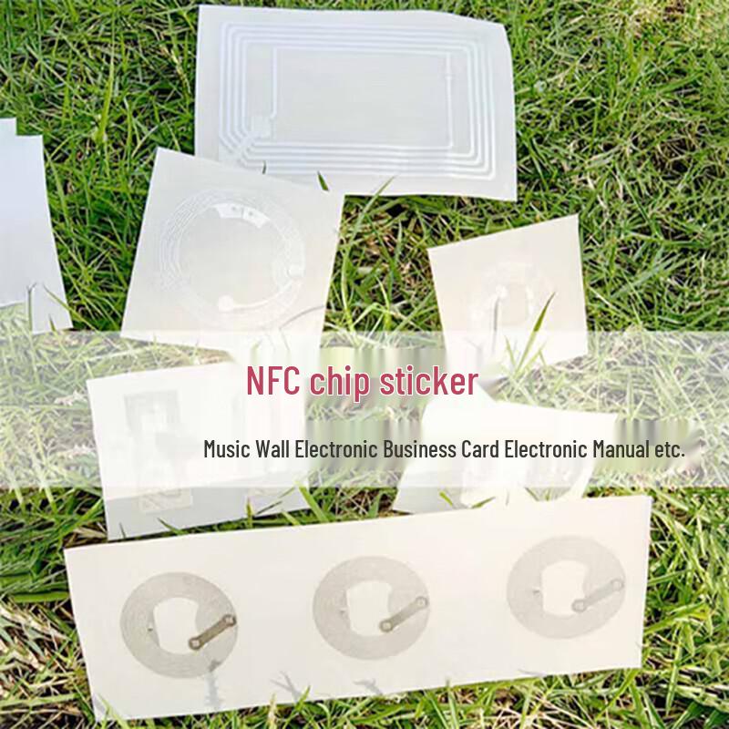 Four-Leaf Heart NFC Chip Stickers