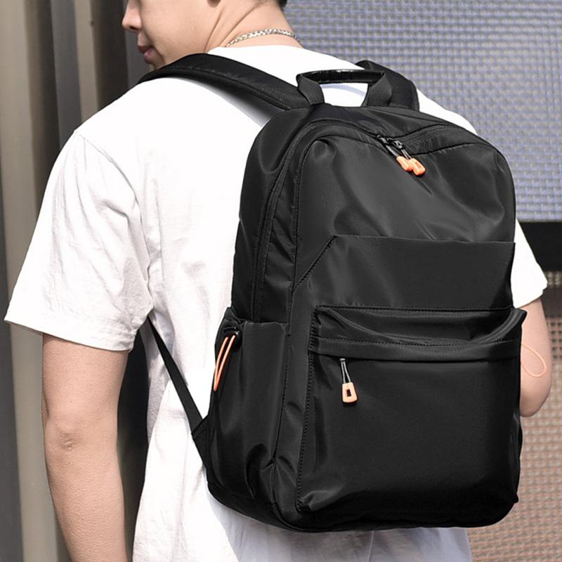 Men's Simple Casual Backpack Large Capacity Travel Laptop Backpack Trendy Lightweight Student Bag
