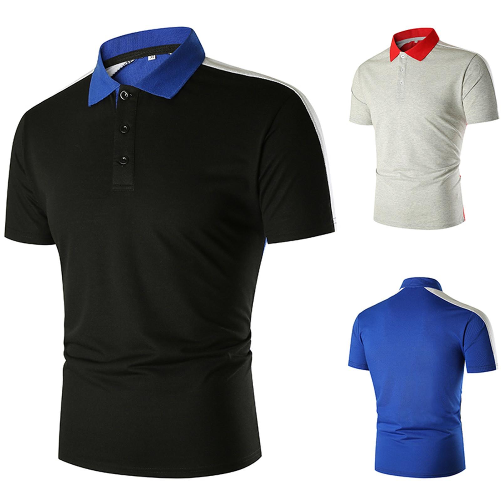 

Мужская летняя повседневная полосатая рубашка с короткими рукавами и цветными блоками, топ-стойка от солнца