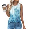 Womens Casual O Neck Loose  Sleeveless Top T-shirt  Summer Tank Tops For Women Tank Camisole Sleeveless Basic Tops