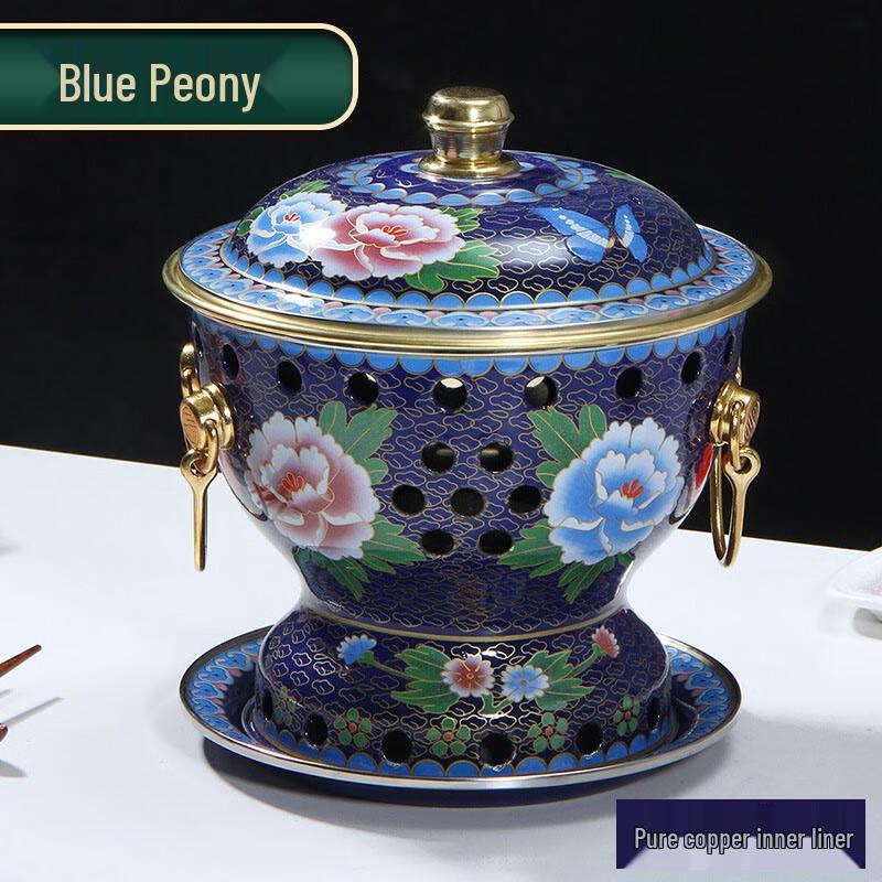 Cloisonné Copper Personal Hot Pot 19cm