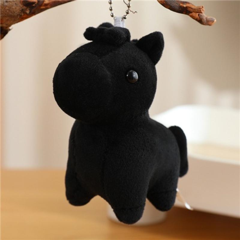Cartoon Colorful Plush Pony Pendant Keychain Year Of The Horse Mascot Doll Pendant Backpack Decoration Pendant New Year Gifts
