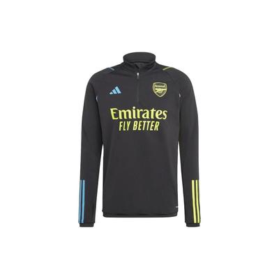 Arsenal Tiro 23 Antrenman Üstü Harf Çizgili Baskılı Erkek Üst Siyah HZ2183