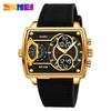 Shikemei Men's Multi-Time Zone Luminous Waterproof Dual-Movement Watch