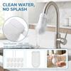 10 stuks Kraanfilter Katoen Vervangzakjes Gaasfilter Scherm voor Keuken Spoelbak Waterzuiveraar Kraan Accessoires met 2 stuks Clips