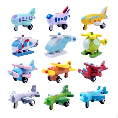 12 Stück Holzmodell Flugzeug Spielzeug Pädagogischer Spaß Mini Bausätze Party