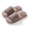 Breathable Cotton-Linen Indoor Slippers for Men & Women – Non-Slip, Soft Sole, Sweat-Absorbent, Silent, All-Season Comfort