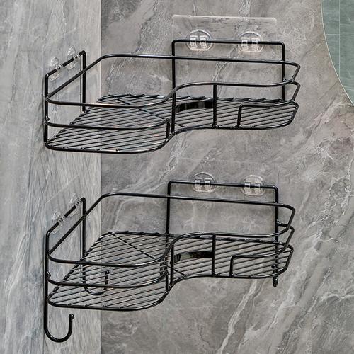 Golden Bathroom Triangle Storage Rack Corner Wall Mounted Washbasin Bathroom Storage Rack Bathroom Accessories Corner Shelf