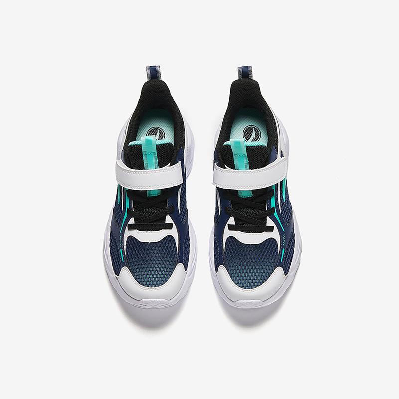 Anta Kids Mesh Lightweight Trendy Sports Casual Shoes With Large Air Holes Kids Sneakers White Black Green A312425520-2