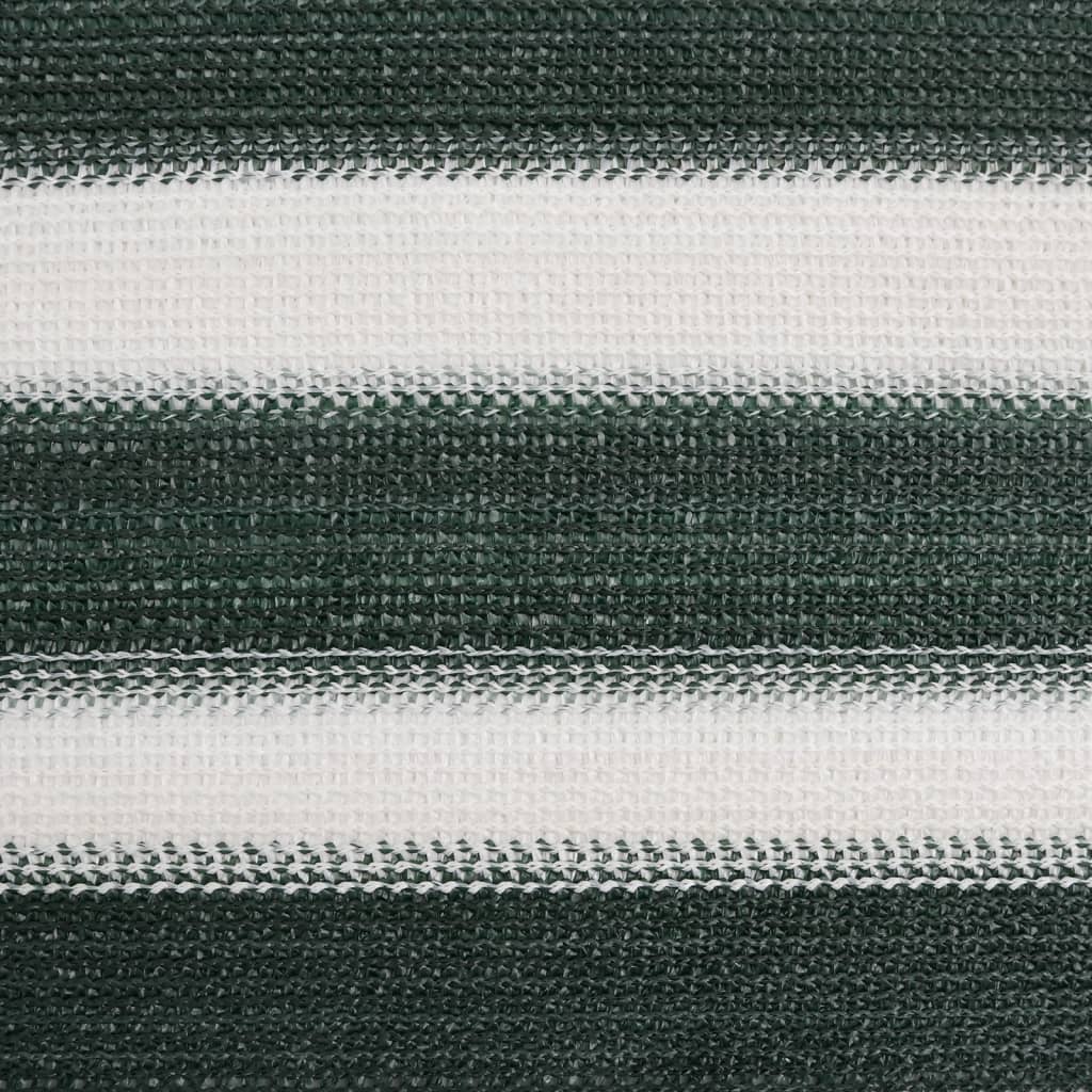 Privacy Fence Screen Green and White 1.8 x 50 m HDPE 75 g m²