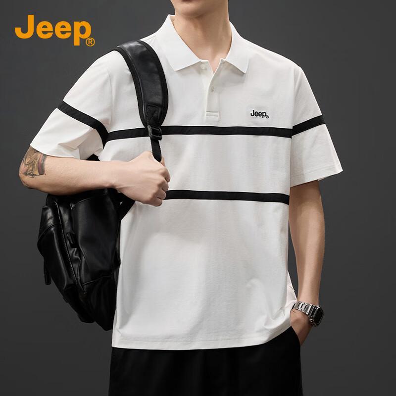 Jeep Men's Fashion Short Sleeve Polo Shirt