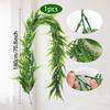 180CM Length Artificial Persian Fern Vines Plastic UV Resistant Faux Boston Fern Garland Realistic Texture Lush Leaves